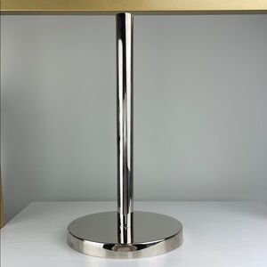 CB2 Polished Nickel Paper Towel Holder